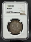1952 S Franklin Silver Half Dollar NGC MS66+ Better Date/Beautifully Toned