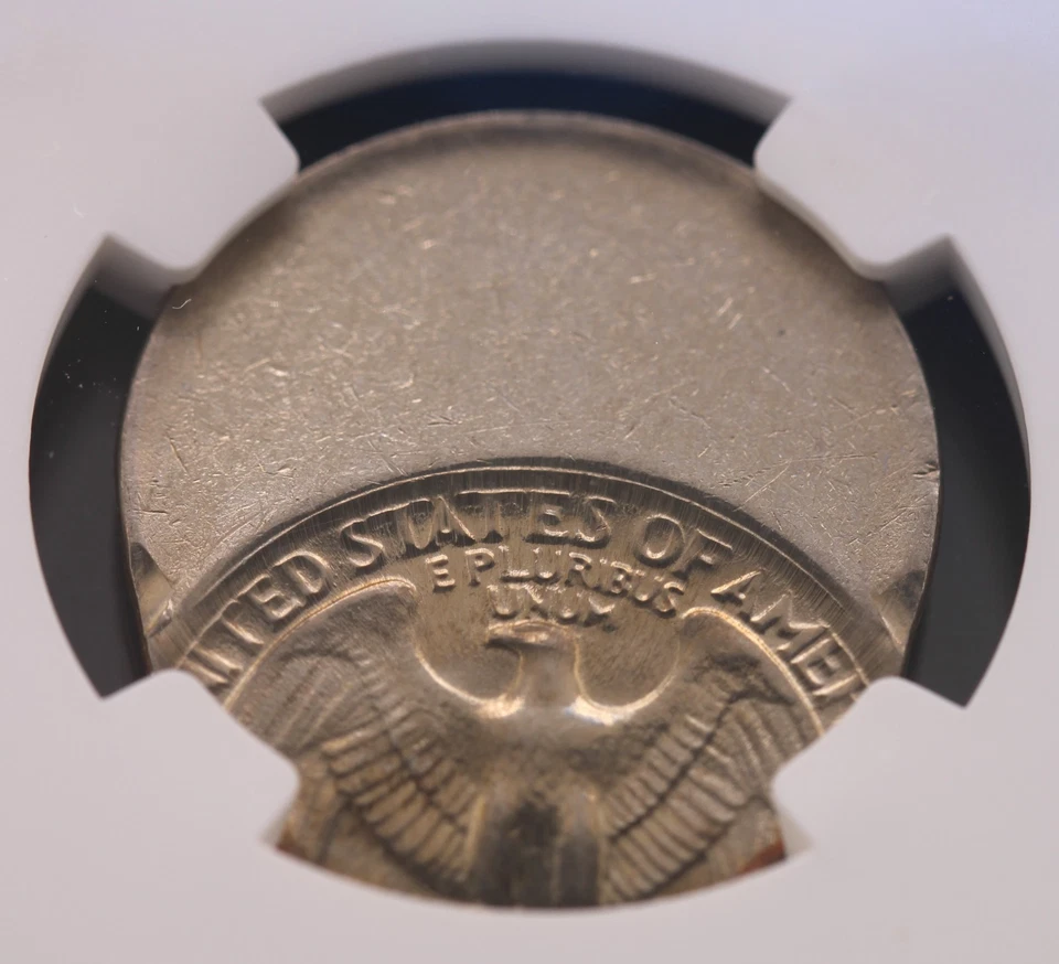 1984-P 25C Washington Quarter Dollar NGC MS 64 Struck 50% Off Center - Image 2 of 4