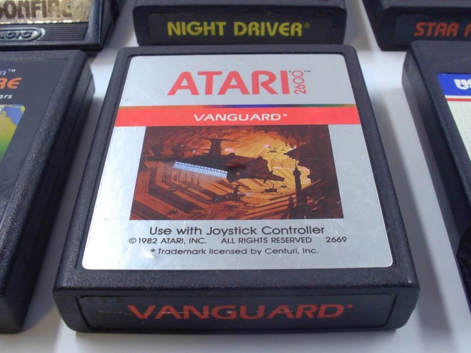 Atari 2600 Lote de 8 Carrinhos Gopher Adventure Joust Vanguard Venture TESTADOS Apenas - Imagem 3 de 4