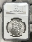 1887-P $1 Morgan Dollar NGC MS65 Philadelphia 90% Silver US Coin