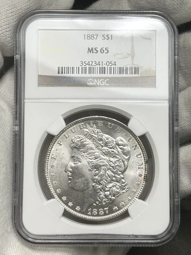 1887-P $1 Morgan Dollar NGC MS65 Philadelphia 90% Silver US Coin