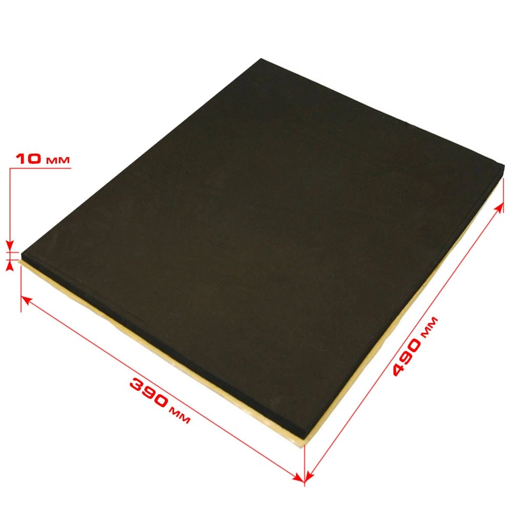 Sitzauflage Moosgummi Auflage Zuschnitt selbstklebend 10mm 39x49cm