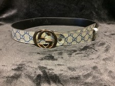 Gucci Belt Gold Double G Buckle 35-39 inch size/ with serial number inside - .18