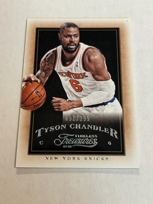 2013-14 Panini Timeless Treasures Tyson Chandler 51/299 Silver Foil Knicks SP 