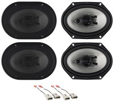Rockville 6x8" Front Rear Factory Speaker Replacement For 04 Ford F-150 Heritage