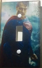 Custom Handmade DC Superman Single Toggle Light Switch Cover