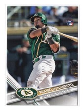 Baseball Card - 2017 Franklin Barreto US279 - Oakland Athletics Topps Update RC