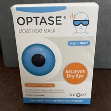 Optase Moist Heat Eye Mask - Washable and Reusable Heated & Cooling Gel Eye Mask