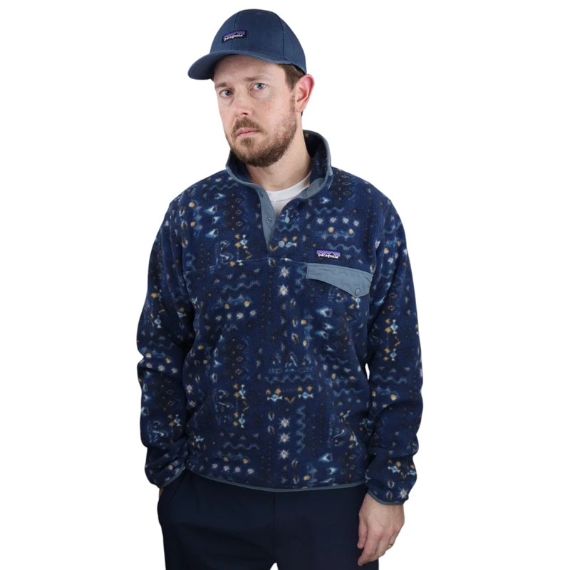 patagonia wandering woods synchilla snap-t fleece pullover jacket