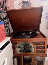 Crosley 4-1 Rochester 5 Speed Turntable CD Player USED 2075D