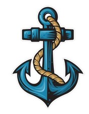 Ship Anchor Sticker Stickers A454