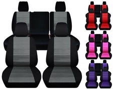 Front Rear Seat Covers Fits 2013 To 2017 Jeep Wrangler 4 Door 4060 Rear Seats