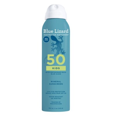 Blue Lizard Australian Sunscreen Kids Mineral Spray SPF 50+ 5 OZ