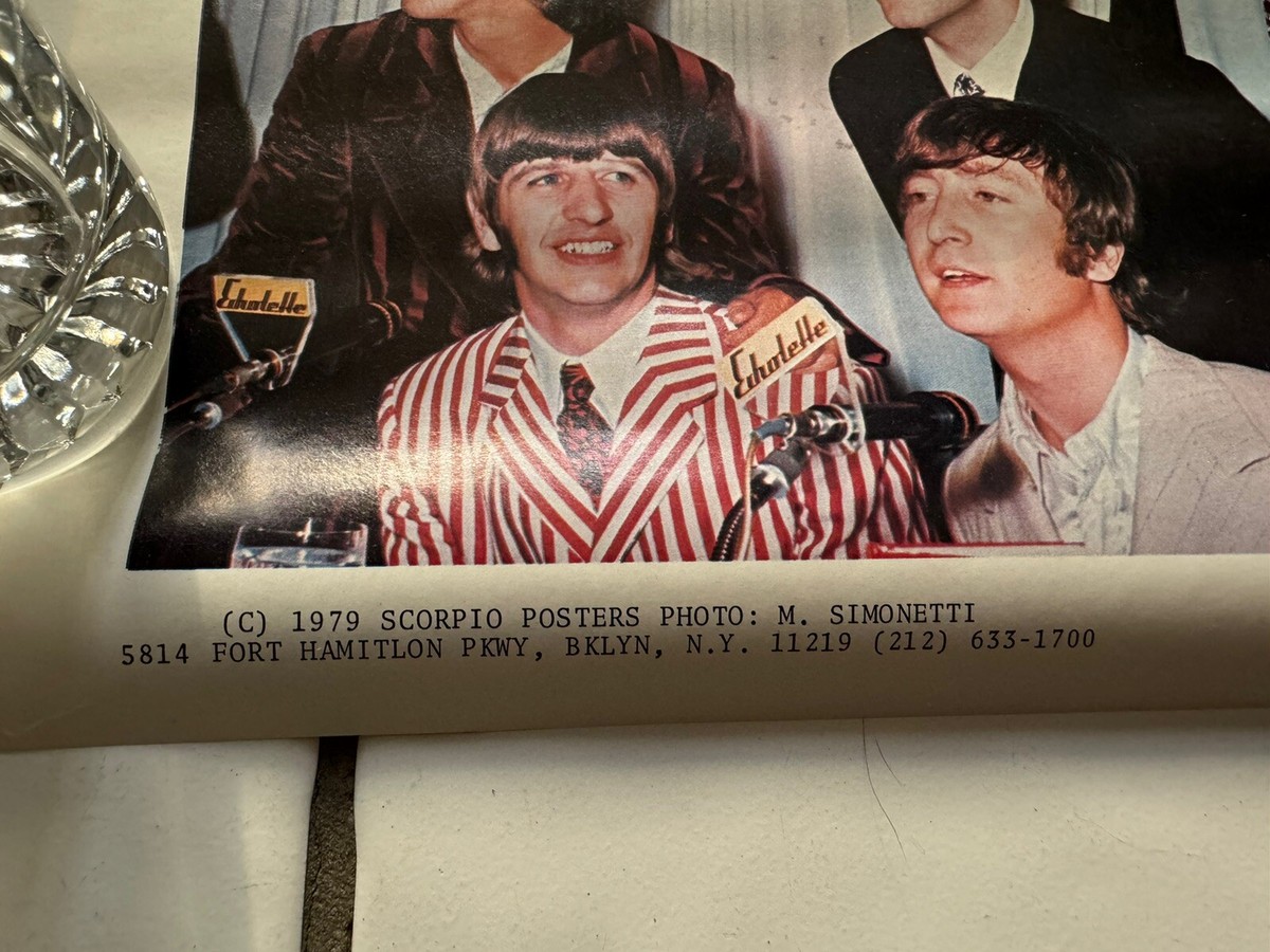 1970s THE BEATLES Original Collage Poster Vintage Brooklyn Newyork