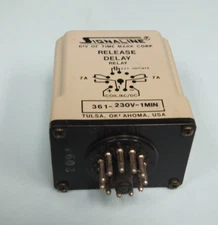 SIGNALINE ( TIME MARK ) 361-230V-1 MIN RELEASE DELAY, 7AMP, AC/DC