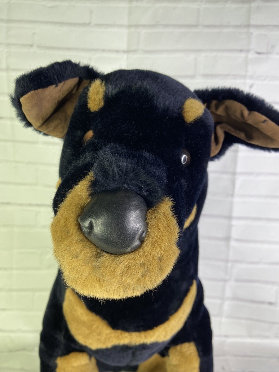 VTG 1995 Douglas Cuddle Toys Bruno the Rottweiler Dog Puppy Plush