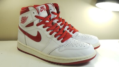2017 NIKE AIR JORDAN 1 I 555088 103 METALLIC RED 8 VINTAGE 1 3 4 5