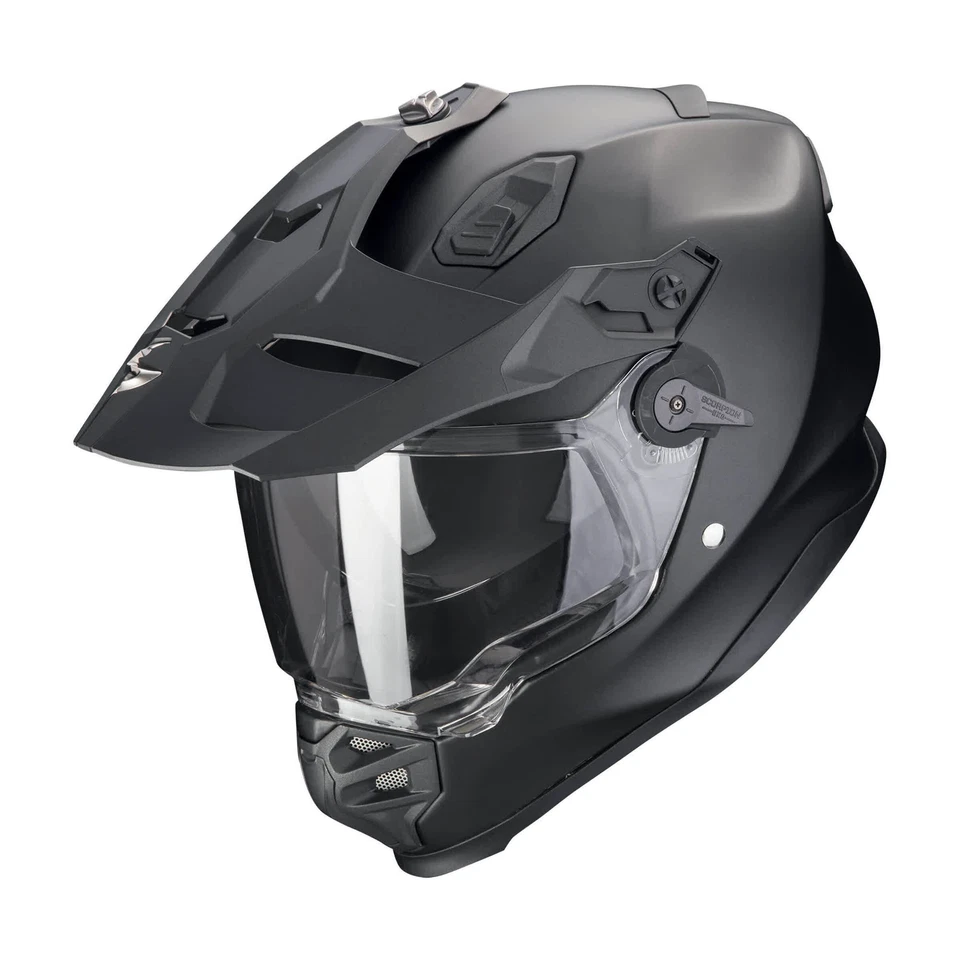 Casque Enduro Dual Road SCORPION ADF-9000 AIR SOLIDE Noir Perle Mat - Photo 1/1