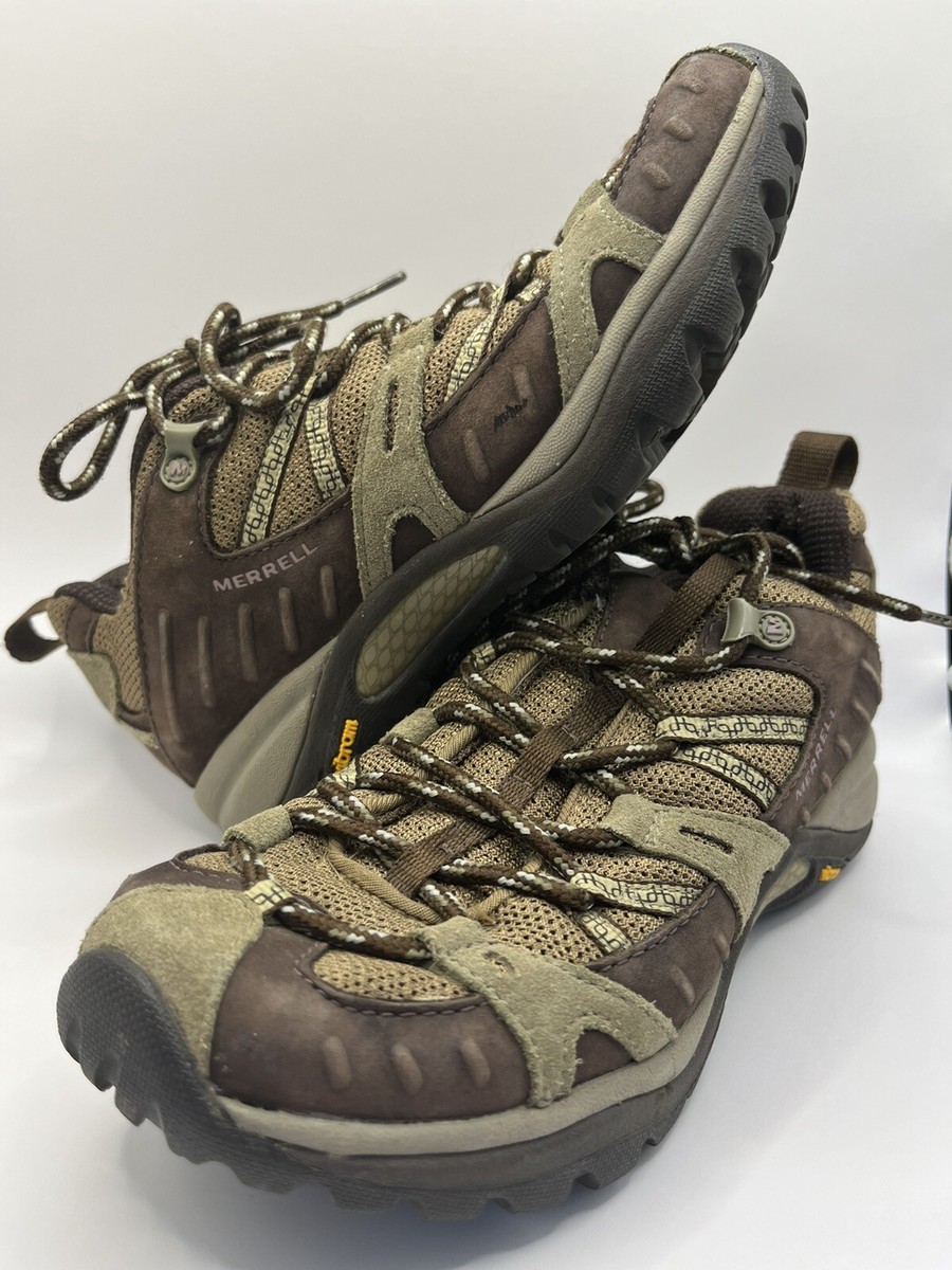 Merrell Womens Siren Sport Hiking Shoes 6.5 Brown Ortholite 