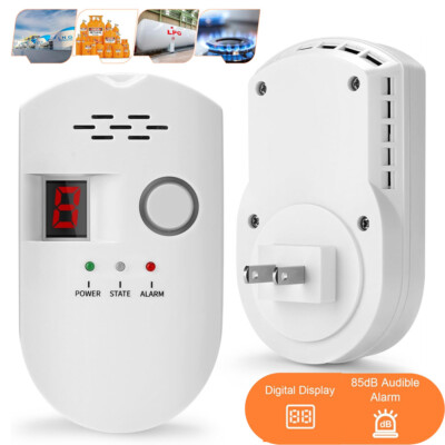 Digital Gas Leak Detector Alarm Sensor Propane Butane Methane Natural Gas Catch