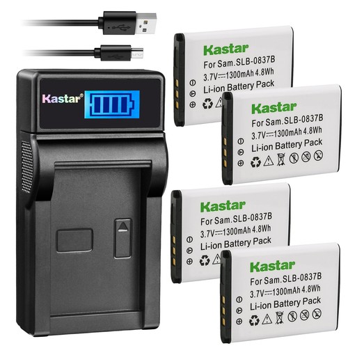 Kastar Battery LCD USB Charger for Samsung SLB-0837B & Digimax NV8 Digimax NV10 - Picture 11 of 11