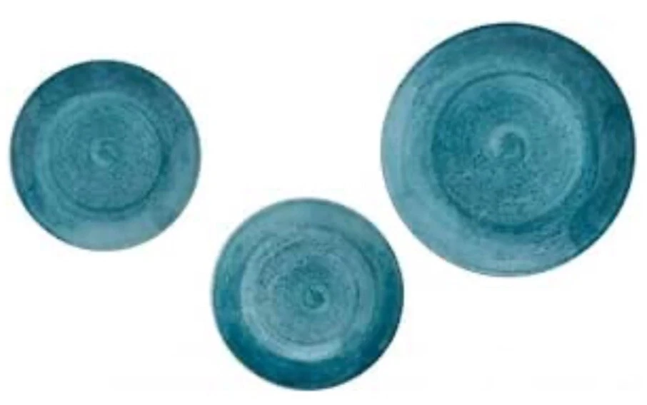 Brandani Servizio Piatti 18 Pz Essential Porcellana Color Oceano