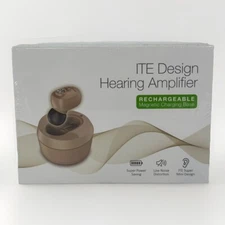 Rechargeable ITE Hearing Aids Mini Sound Voice Amplifier Enhancer Ear Hearings