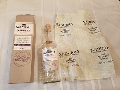 Glenlivet Nadurra Scotch Whiskey - Box,Paper and Bottle OLO516 Sherry Cask