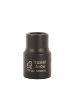 Sunex 310M 3/8" Drive 6 Point 10mm Impact Socket