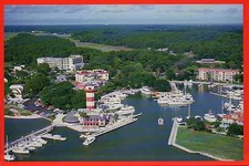 Harbour Town Hilton Head Island, South Carolina, Lighthouse, Boats --- Postcard