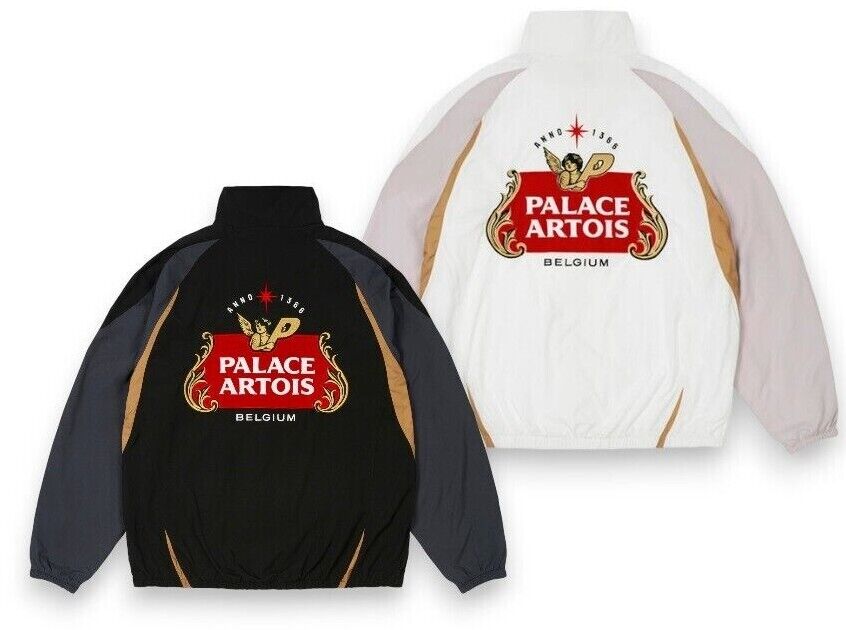 PALACE x Stella Artois Light Court Jacket Black White S-XL PALACE x Stella Artois Light Court Jacket Black White S-XL