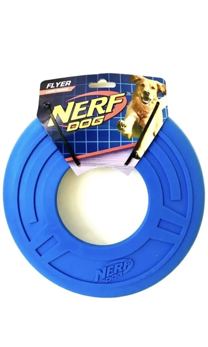 Nerf Dog Atomic Flyer Dog Toy&comma; Flying Disc&comma; Lightweight&comma; Durable and Water Resis