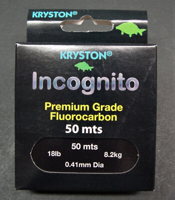 Kryston Incognito Fluorocarbon 50m  18lb 8,2kg  0,41mm