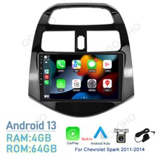 Radio estéreo para coche 64 GB Android 12 Carplay GPS navegación para Chevrolet Spark 2011-2014