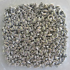 Silver 3mm x 6mm Plastic/Faux Pearl Style Oats/Rice Beads 500/ 1500 15  pcs