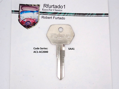 Key Blank for Vintage Saab 99 1974-80, 900 1979-93 (see code series) SAA1