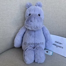 Jellycat London Bashful Hippo BAS3HPO With Tags Us Seller for sale