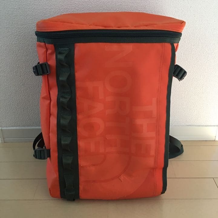 The North Face Fuse Box Backpack BC Orange Used Outdoor Daypack Used