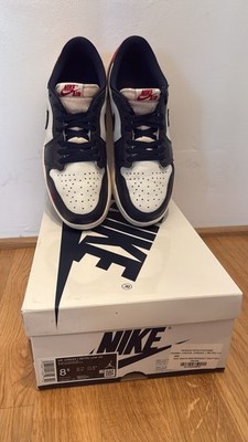Air Jordan 1 Low OG   Summit White / Gym Red / Midnight Navy   Gr. EU 42   OVP  
