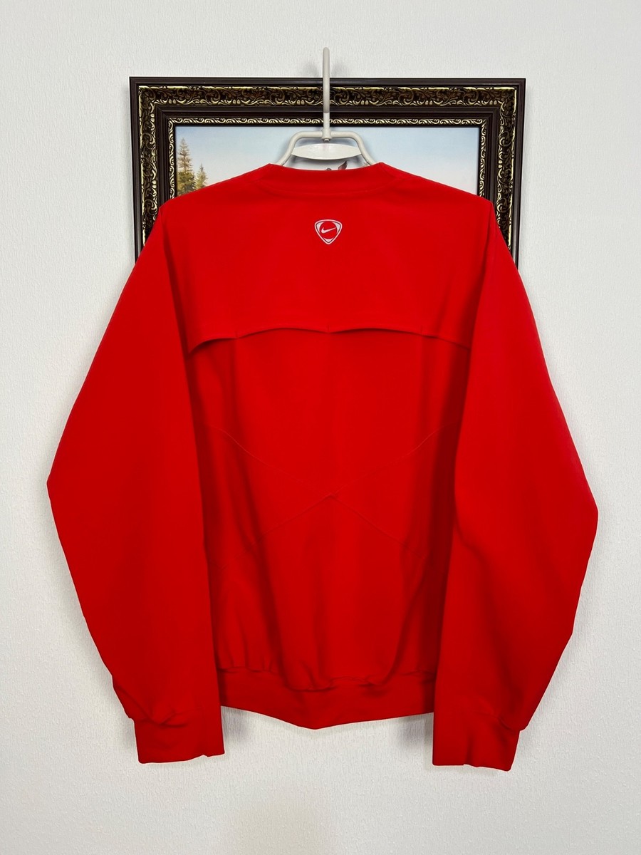 Vintage Nike Juventus Football Red Sweatshirt Mens Jacket Track