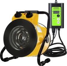 Greenhouse Heater with Digital Thermostat, Grow Tent Heaters Overheat Protection
