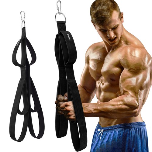 Tricep Rope Cable Attachment Upgraded 3-in-1 Tricep Pull Down Attachment with