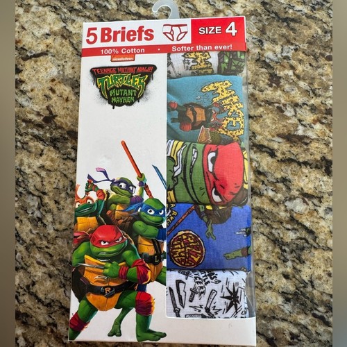 Nickelodeon TEENAGE MUTANT NINJA TURTLES TMNT Briefs underwear Size 4 - Picture 11 of 11