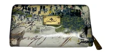 Patricia Nash Discovery LTD Edition Imperia Paris ZA Wallet Navy Multi MSRP $149