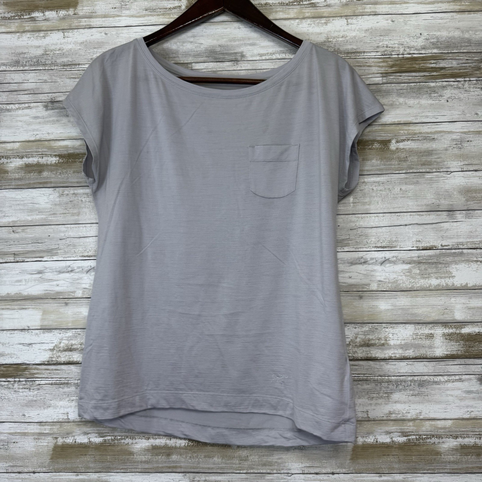 Arc'teryx Camicia Donna A2B Scoop Scollo Taglia Media In Grigio Athena