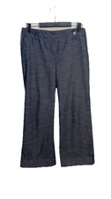 Ann Taylor LOFT Marisa Low-Rise Wide Leg Trouser Pant Minimalist Career Twill 8P
