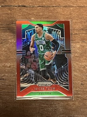 2019-20 Panini Prizm Jayson Tatum #39 Red Prizm 241/299 SSP Celtics 3RD-YEAR