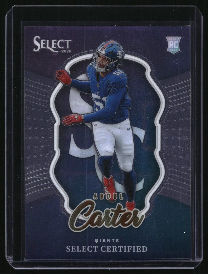 2025 Panini Select Certified Rookies Abdul Carter #3 Certified Rookies Abdul Carter RC #3 Giants
