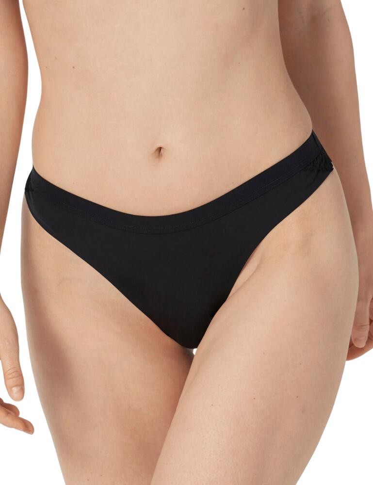 S - 10 Triumph Aura Spotlight High Leg Thong 10207998 Womens Thongs Black