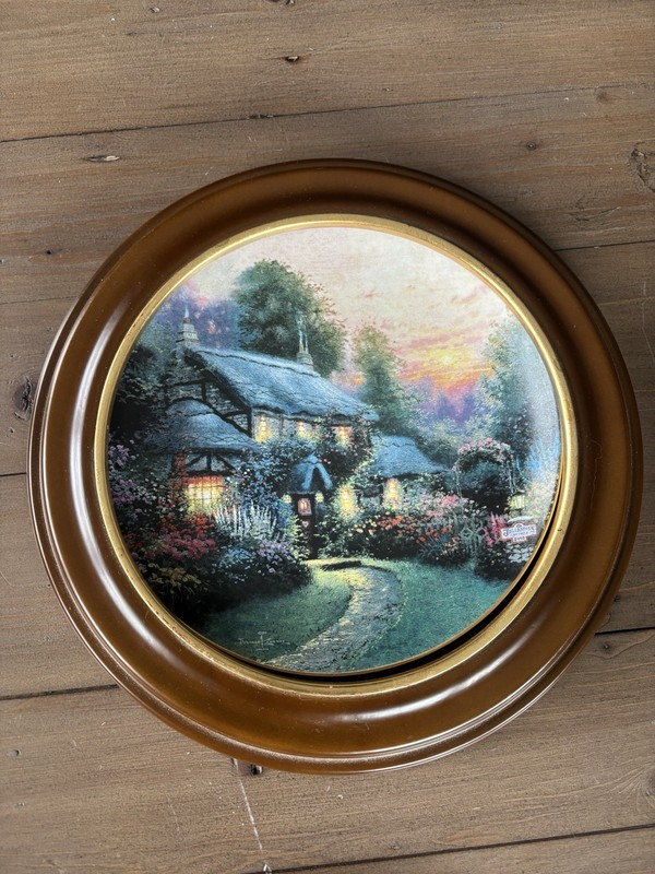 Thomas Kinkade Julianne’s Cottage Lenox Plate #9840c